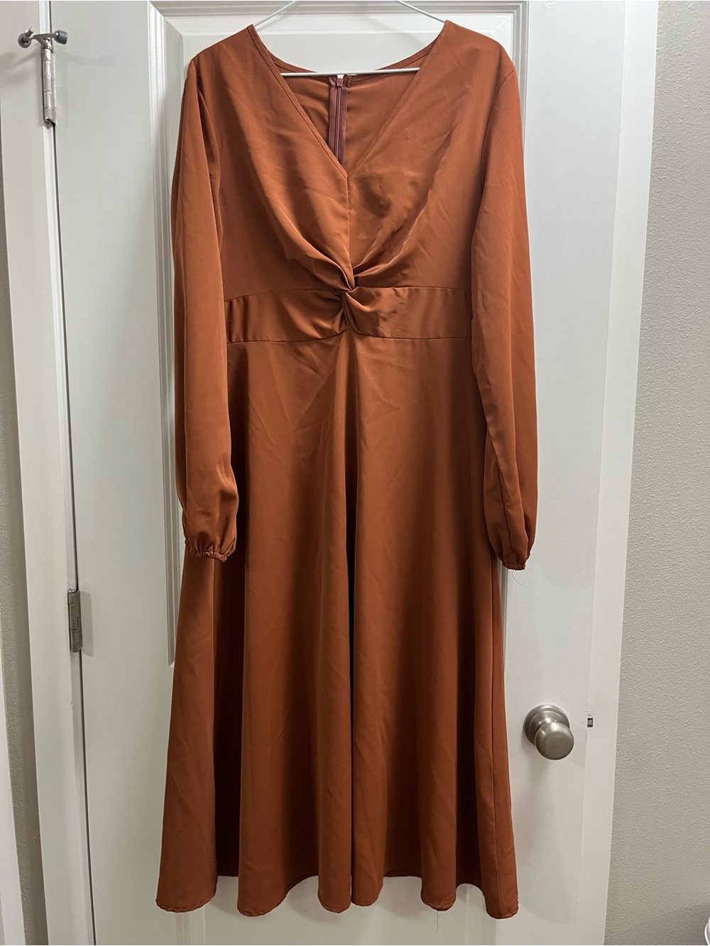 Rust color dress size M
